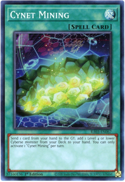 Yugioh! Cynet Mining - RA03-EN067 - Super Rare NM/M Quarter Century Bonanza - Image 1