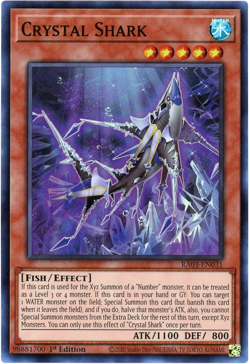Yugioh! Crystal Shark - RA03-EN031 - Super Rare NM/M Quarter Century Bonanza - Image 1