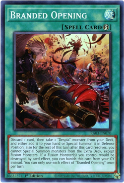 Yugioh! Branded Opening - RA03-EN070 - Super Rare NM/M Quarter Century Bonanza - Image 1