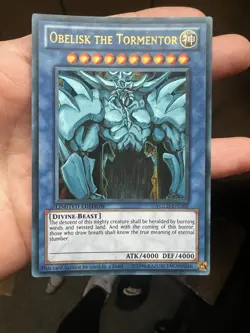 Obelisk the Tormentor YGLD-ENG02 Ultra Rare Limited Edition Yugioh NM - Image 2