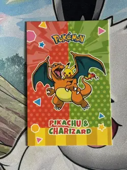 Pokemon Charizard & Pikachu Electric Pikachu Peru Exclusive Card - Image 1