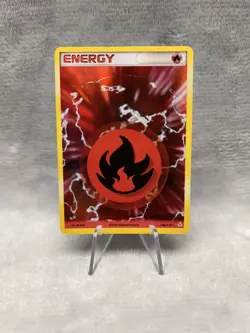 RARE Pokemon Card - Fire Energy Holon Phantoms 106/110 Reverse Holo - Image 1