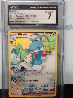 Pokemon 2022 Silver Tempest Cgc 7 Altaria Holo Tg11/TG30 Trading Card - Image 3