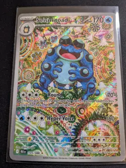 NEAR MINT Seismitoad 105/086 Illustration Rare Pokemon Card BLACK BOLT English - Image 1