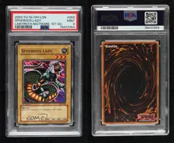 Spherous Lady 1st Ed. YuGiOh Labyrinth of Nightmare PSA 9 MINT 2003 16f0 - Image 3