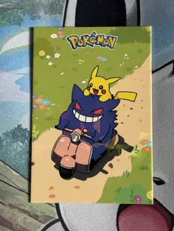Pokemon Gengar & Pikachu Electric Pikachu Peru Exclusive Card - Image 1