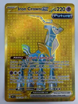 Iron Crown 216/162 Pokemon Scarlet & Violet Temporal Forces Secret Rare Card - Image 1