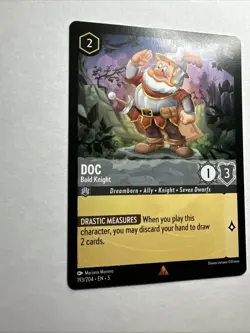 Doc - Bold Knight 193/204 Shimmering Skies Regular Disney Lorcana Card Fresh NM - Image 3