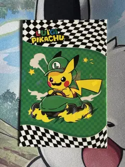 Pokemon Luigi Pikachu Electric Pikachu Peru Exclusive Card - Image 1