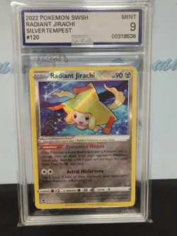 Pokemon 2022 Silver Tempest AGS Mint 9 Radiant Jirachi Rare Holo Card - Image 3