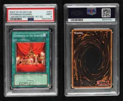 Offerings to the Doomed 1st Ed. YuGiOh Labyrinth of Nightmare PSA 9 MINT 16f0 - Image 3