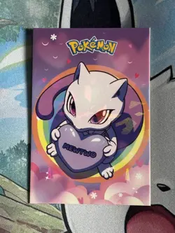 Pokemon Mewtwo Valentine’s Style Electric Pikachu Peru Exclusive Card - Image 1