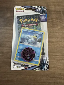 Pokemon Sun & Moon Ultra Prism Blister Booster Packs Promo Card + Coin Sandshrew - Image 1
