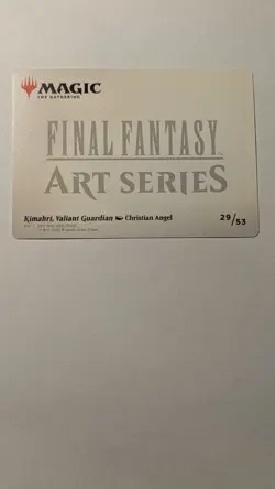 Kimahri, Valiant Guardian Art Card (Gold-Stamped Signature) - MTG FINAL FANTASY - Image 2