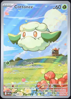 Pokemon TCG Cottonee 090/086 2025 White Flare Illustration Rare Card - NM - Image 1