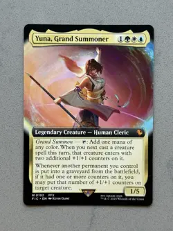 Yuna, Grand Summoner #192 Mythic Extended - MTG Commander Final Fantasy FIC - NM - Image 1