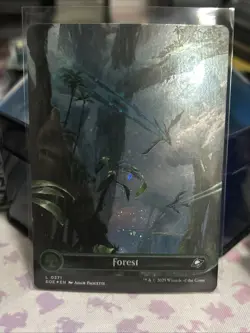 Forest #0371 EOE L (Borderless) (GALAXY FOIL) - MTG Edge of Eternities - Image 1