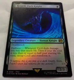 Foil CECIL, DARK NIGHT - Final Fantasy MTG Magic: the Gathering - Image 2