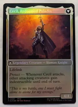 Foil CECIL, DARK NIGHT - Final Fantasy MTG Magic: the Gathering - Image 3
