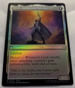 Foil CECIL, DARK NIGHT - Final Fantasy MTG Magic: the Gathering - Image 4