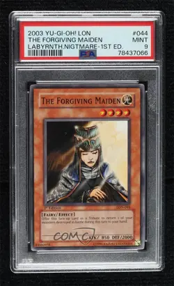 The Forgiving Maiden 1st Ed. YuGiOh Labyrinth of Nightmare PSA 9 MINT 2003 16f0 - Image 1