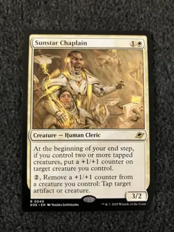Magic The Gathering MTG - Sunstar Chaplain - EOE - Image 1