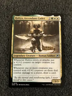 Magic The Gathering MTG - Haliya, Ascendant Cadet - EOE - Image 1
