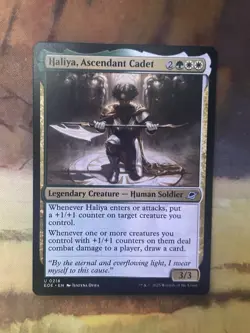 Magic The Gathering MTG - Haliya, Ascendant Cadet - EOE - Image 1