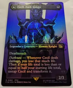 Full Art Foil CECIL, DARK NIGHT - Final Fantasy MTG Magic: the Gathering - Image 2