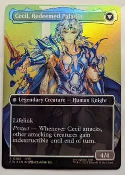 Full Art Foil CECIL, DARK NIGHT - Final Fantasy MTG Magic: the Gathering - Image 3
