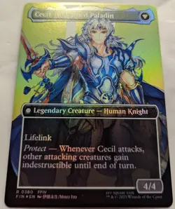 Full Art Foil CECIL, DARK NIGHT - Final Fantasy MTG Magic: the Gathering - Image 4