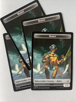 4 X Lander Token #0005/Robot Token #0010 Edge of Eternities MTG Magic NM - Image 2