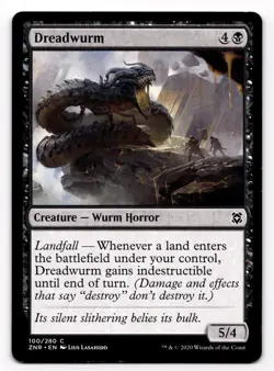 MTG Magic the Gathering Dreadwurm (100/280) Zendikar Rising NM - Image 1