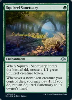 Squirrel Sanctuary -Foil Light Play MTG Modern Horizons 2 - Image 1