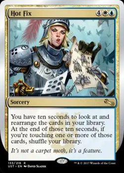 Hot Fix -Foil Light Play MTG Unstable - Image 1