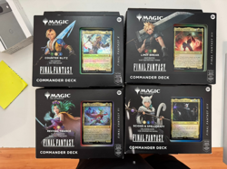 MTG Final Fantasy Set of 4 Commander Decks FIN Magic the Gathering - Image 1