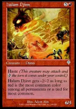 Halam Djinn -Foil Light Play MTG Invasion - Image 1