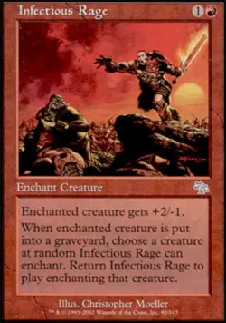 Infectious Rage -Foil Light Play MTG Judgment - Image 1