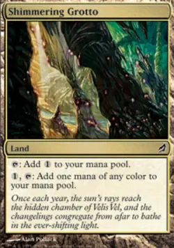 Shimmering Grotto -Foil Light Play MTG Lorwyn - Image 1