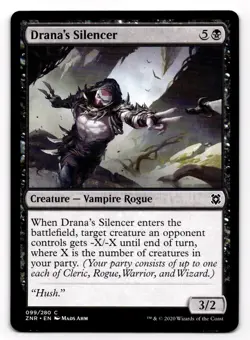 MTG Magic the Gathering Drana's Silencer (99/280) Zendikar Rising NM - Image 1