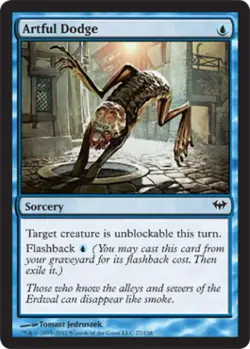Artful Dodge -Foil Light Play MTG Dark Ascension - Image 1