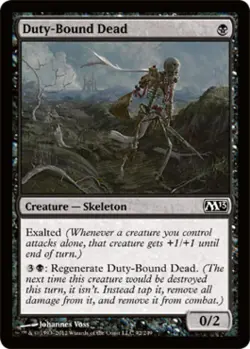 Duty-Bound Dead -Foil Light Play MTG Magic 2013 Core Set - Image 1