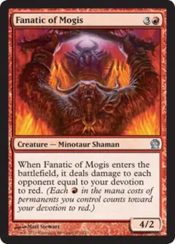 Fanatic of Mogis -Foil Light Play MTG Theros - Image 1