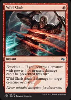 Wild Slash -Foil Light Play MTG Fate Reforged - Image 1