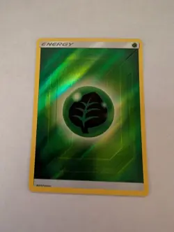 POKEMON GRASS ENERGY REVERSE HOLO HIDDEN FATES 2019 - Image 1