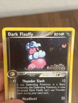 Pokemon TCG Dark Flaaffy 33/109 Team Rocket Returns Reverse Holo STAMPED - Image 3