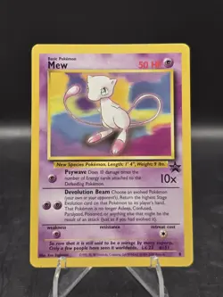 Pokemon TCG Mew 8 Wizardsof The Coast Black Star Promo Rare LP - Image 1