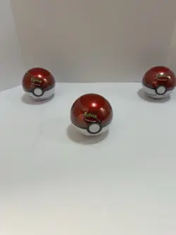 Pokemon TCG PokeBall Tin Poke Ball H24 Sealed New 3 Booster Packs & 1 Coin Lot 3 - Image 2
