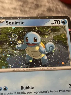 Squirtle svp 048 Cosmos Holo Promo Pokemon With 2 Swirls - Image 1