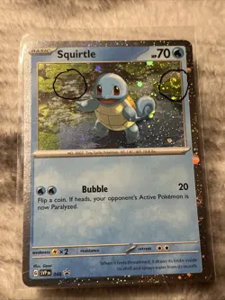 Squirtle svp 048 Cosmos Holo Promo Pokemon With 2 Swirls - Image 2